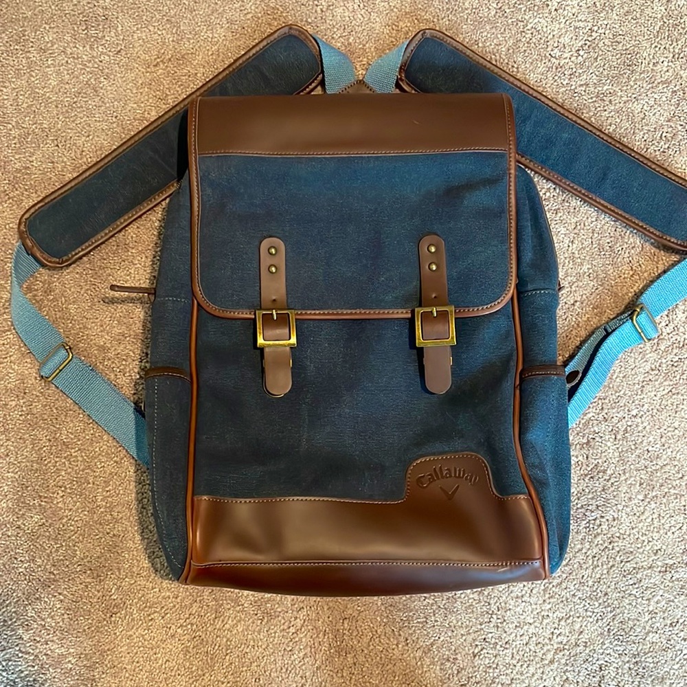Callaway Golf bookbag jean and dark brown